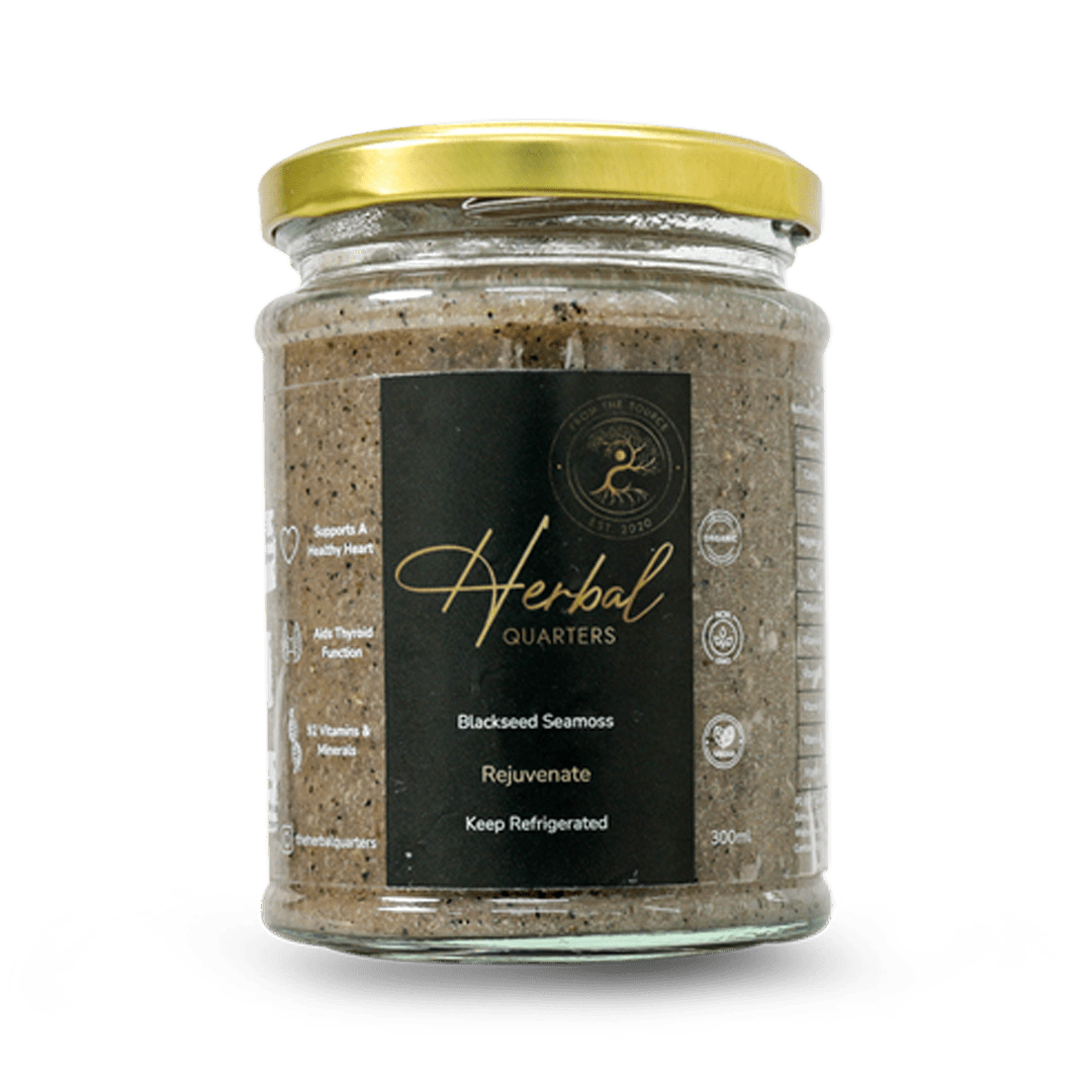 Herbal Quarters: Black Seed mixed Seamoss Gel | 100% Organic