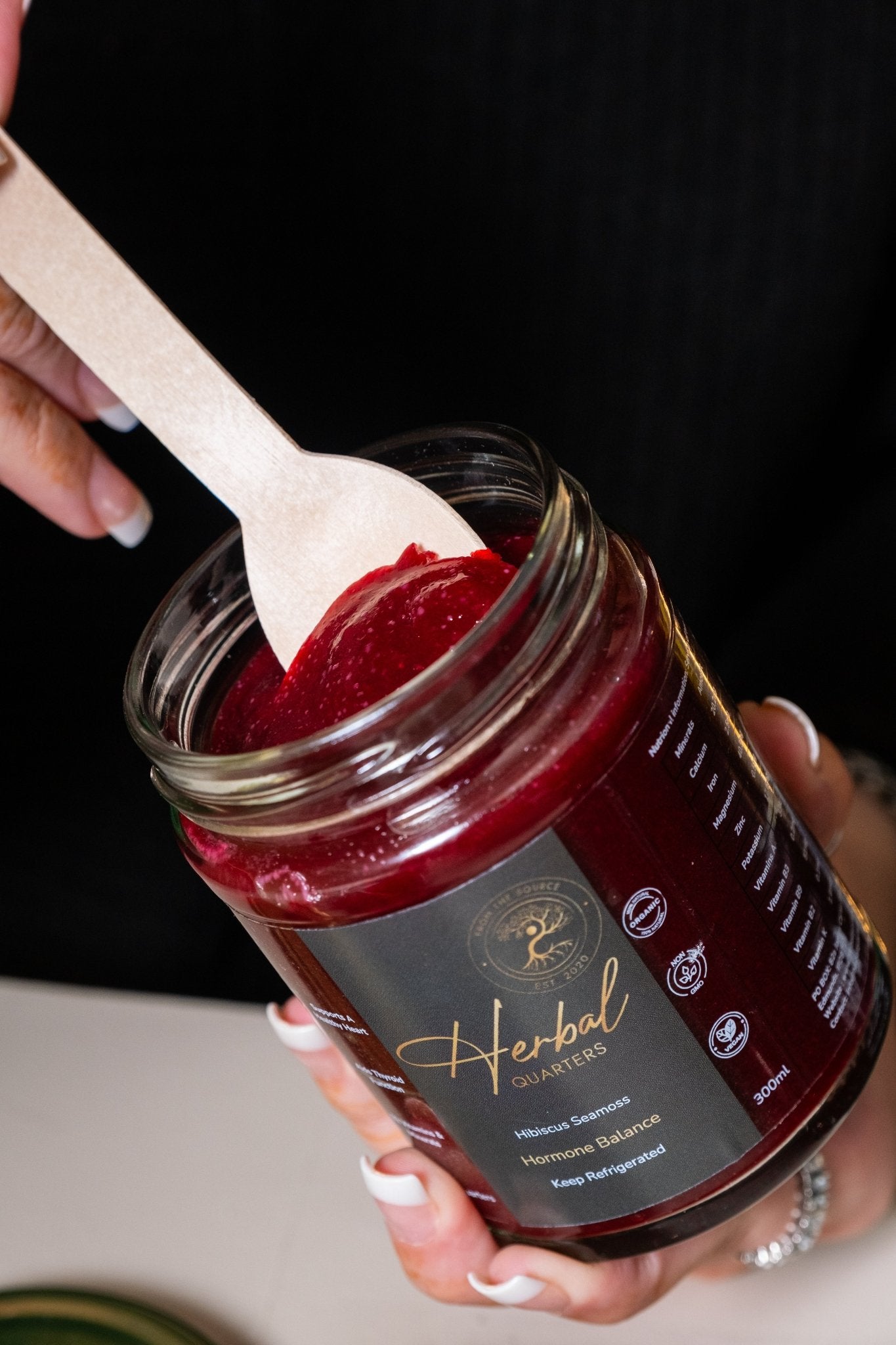 Hibiscus Infused Seamoss Gel - Hormone Balance - Herbal Quarters