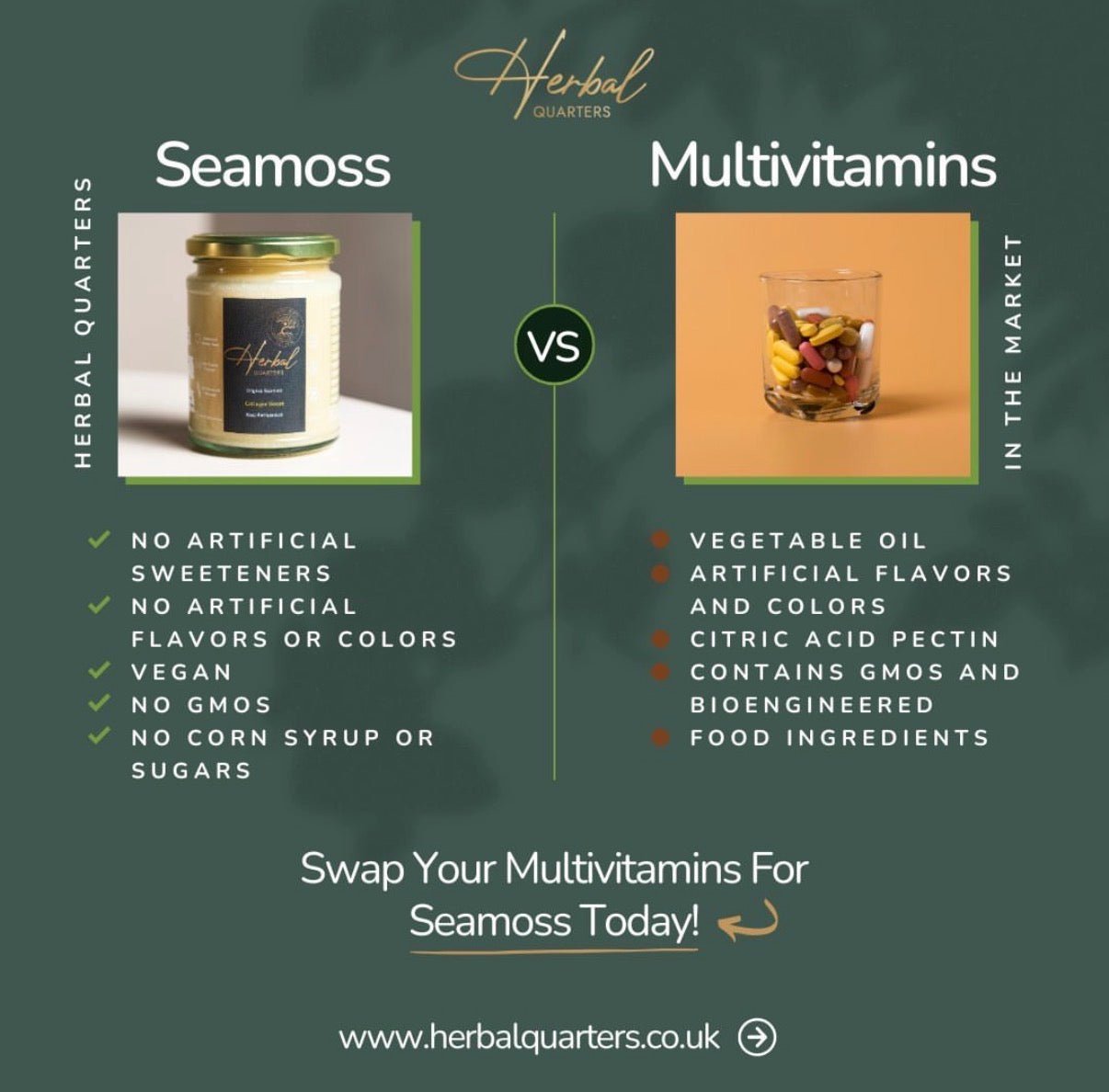 Hibiscus Infused Seamoss Gel - Hormone Balance - Herbal Quarters