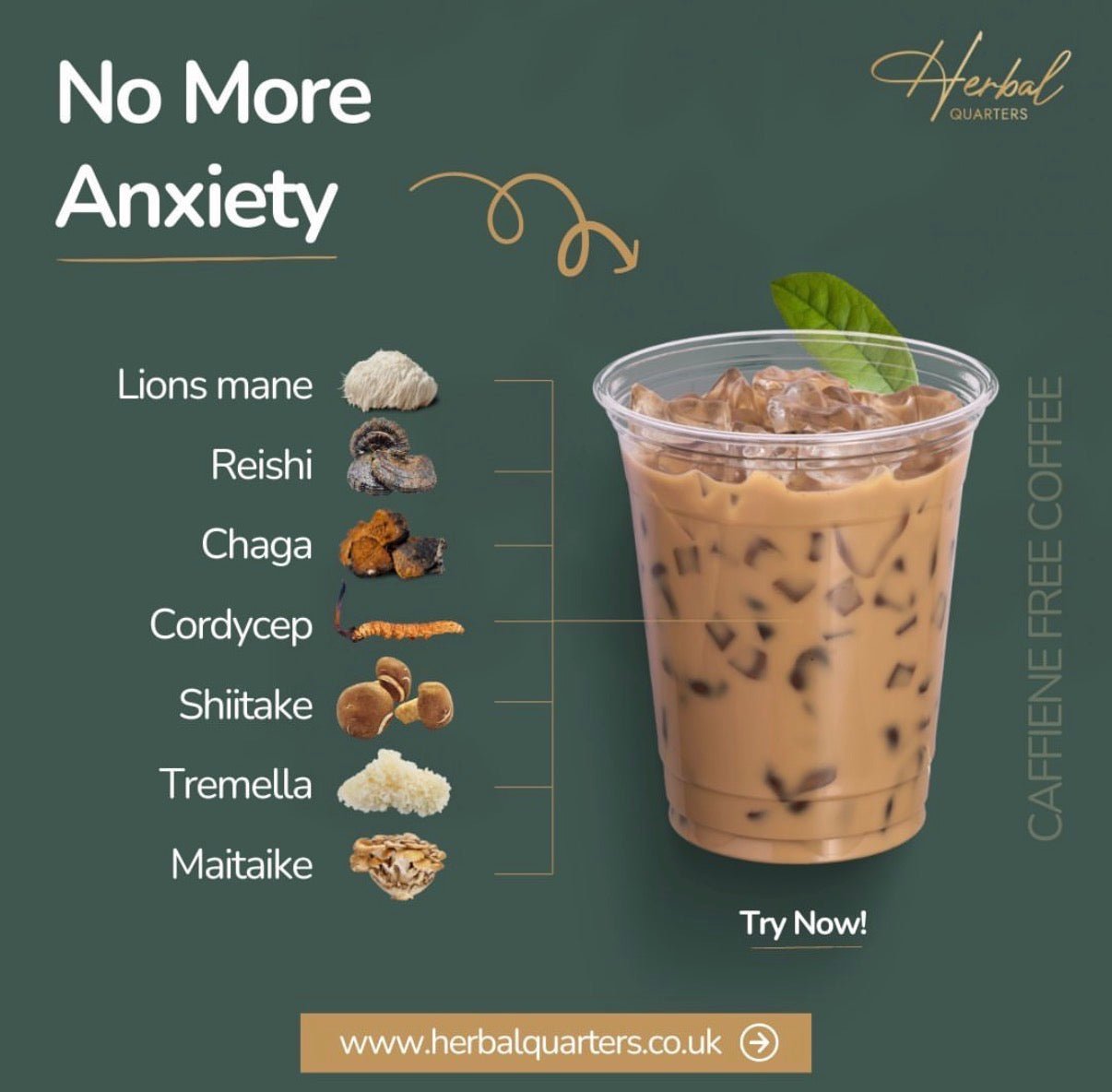 Lions Mane: Blend Of 7 Adaptogenic Mushrooms (60 Capsules) - Herbal Quarters