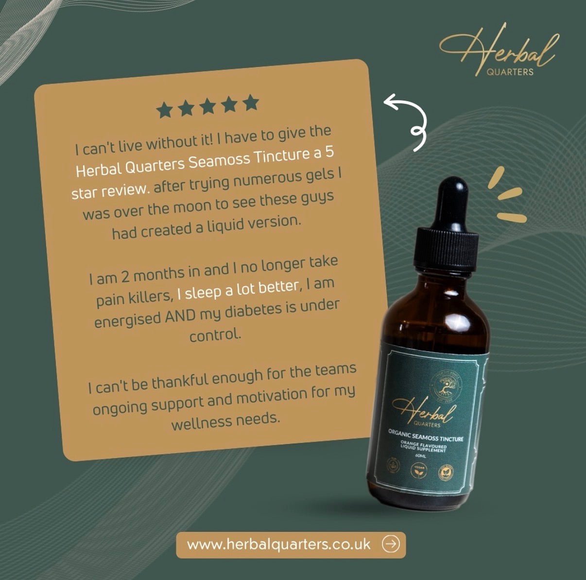 Seamoss Tincture - Spearmint - Herbal Quarters