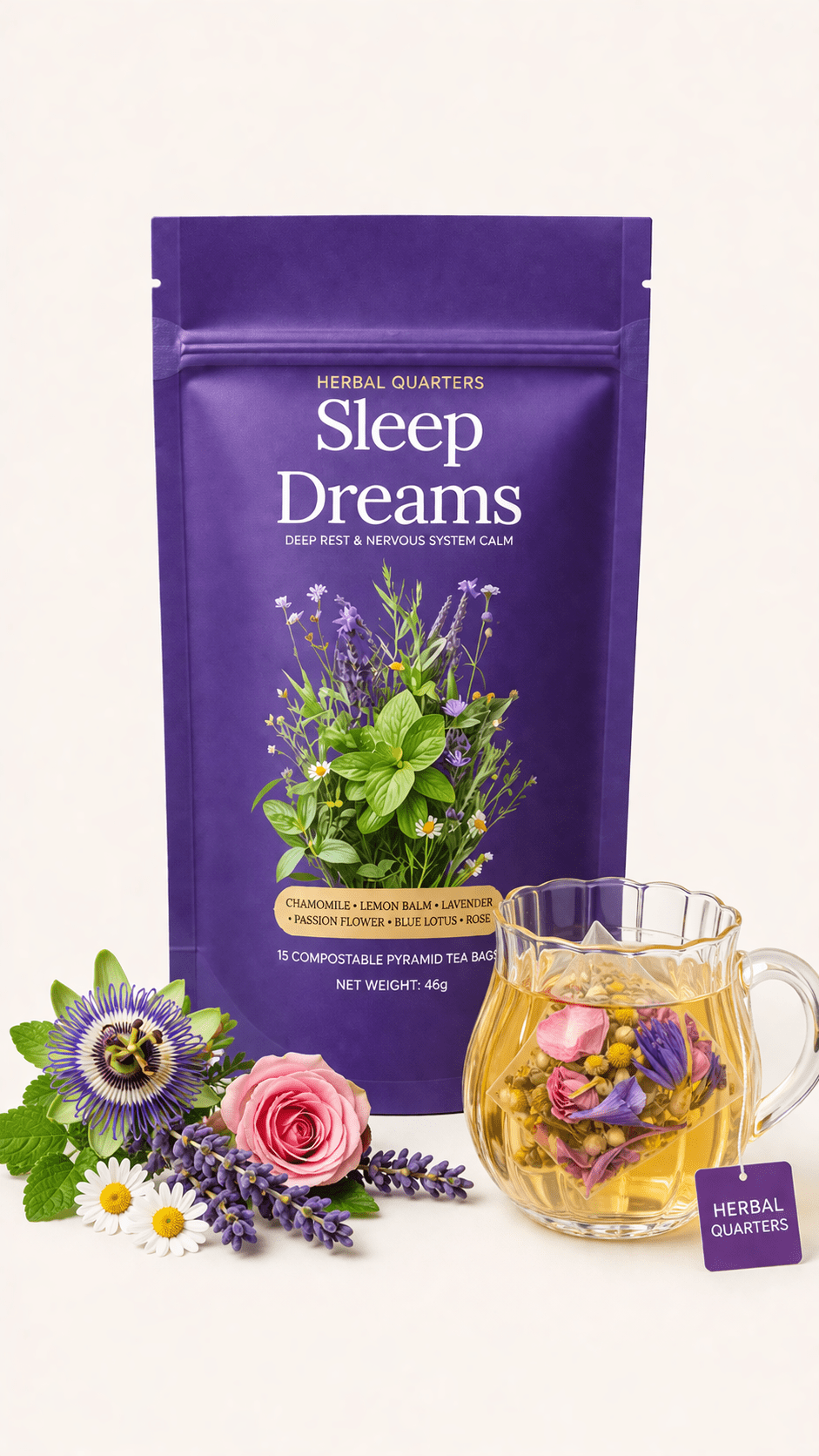 Sleep Dreams Relaxing Herbal Tea - Herbal Quarters