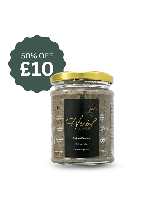 Black Friday Special Black Seed Infused Seamoss Gel - Rejuvenate - Herbal Quarters