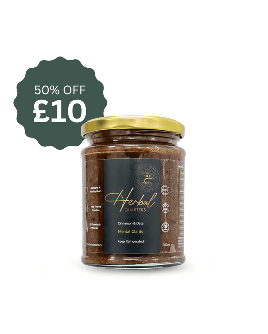 Black Friday Special Cinnamon & Date Infused Seamoss Gel - Mental Clarity - Herbal Quarters