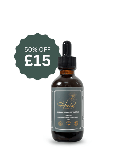 Black Friday Special Seamoss Tincture - Orange - Herbal Quarters