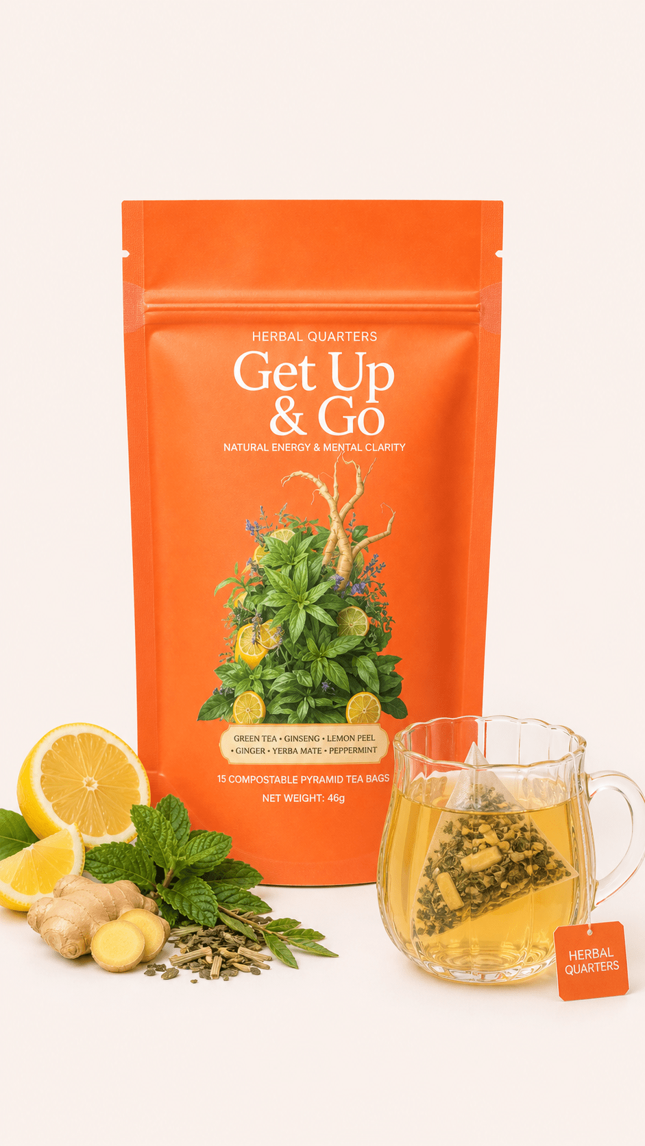 Get Up & Go Energising Tea - Herbal Quarters