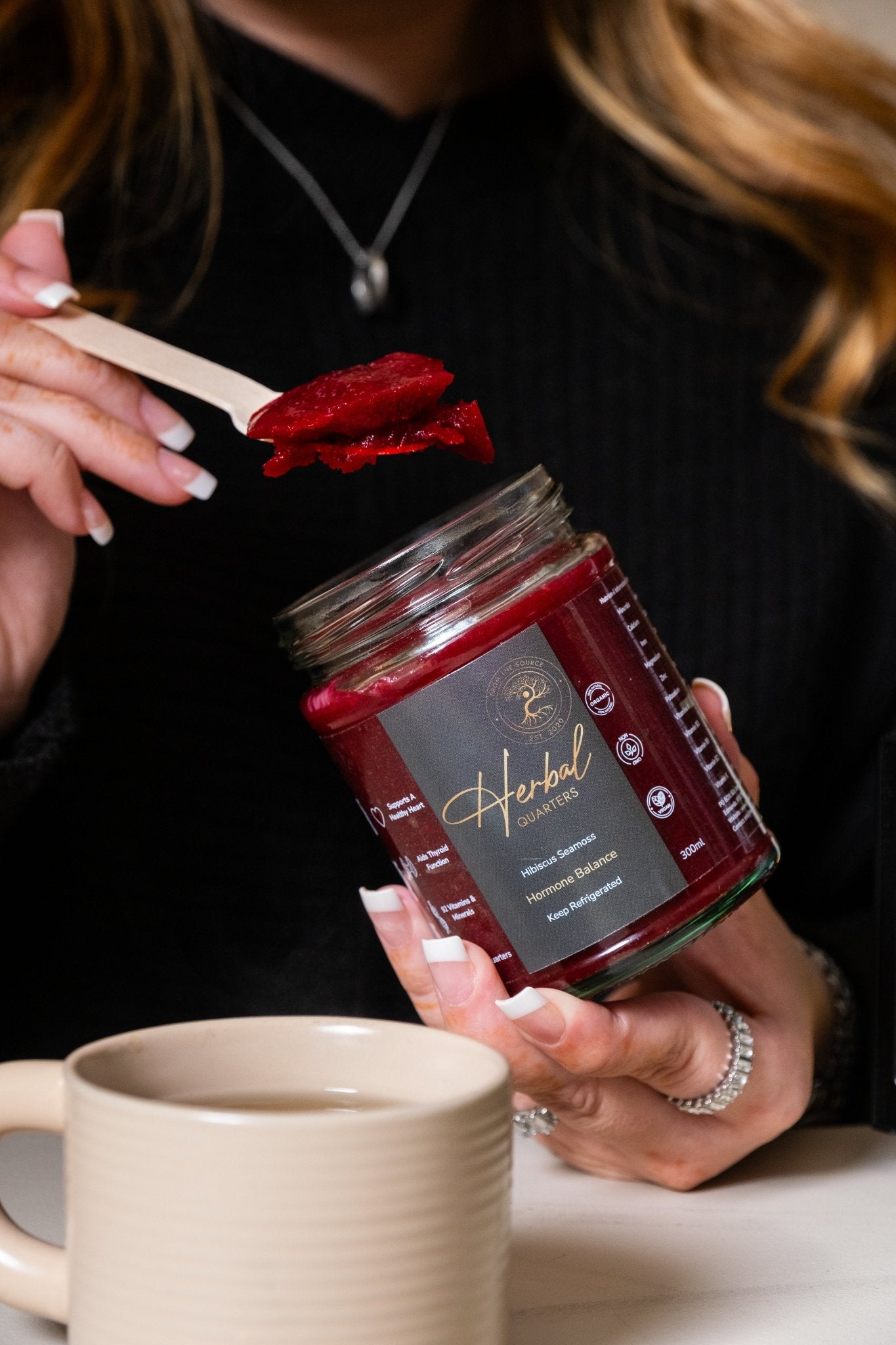 Hibiscus Infused Seamoss Gel - Hormone Balance - Herbal Quarters