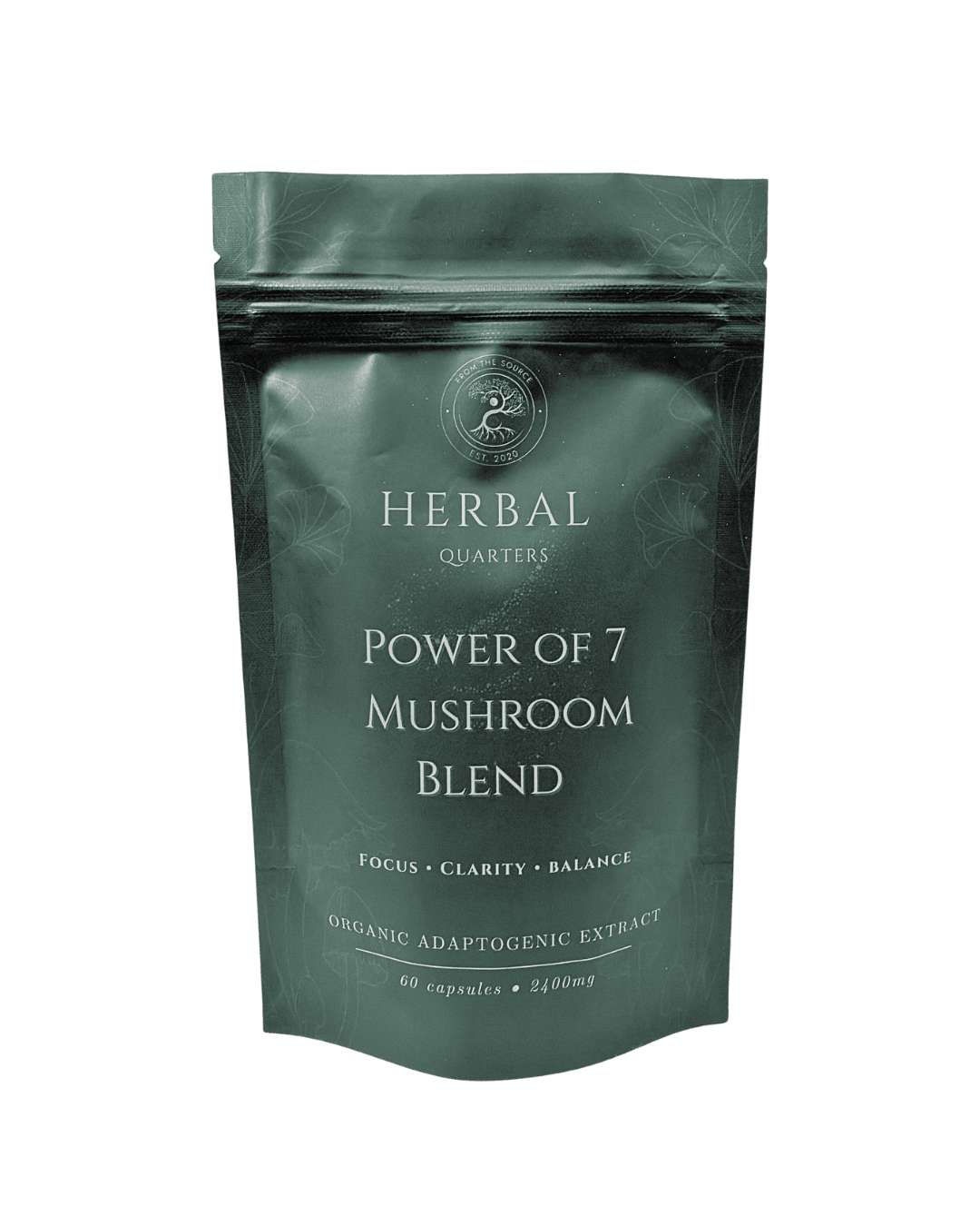 Lions Mane: Blend Of 7 Adaptogenic Mushrooms (60 Capsules) - Herbal Quarters