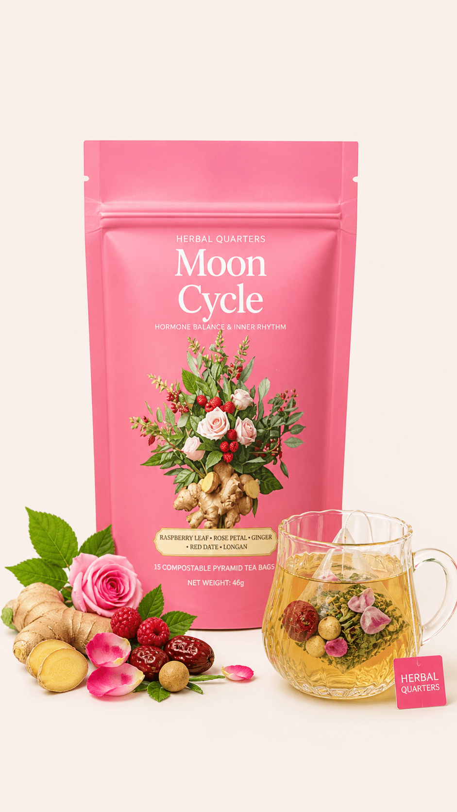 Moon Cycle Hormone Balance Tea - Herbal Quarters