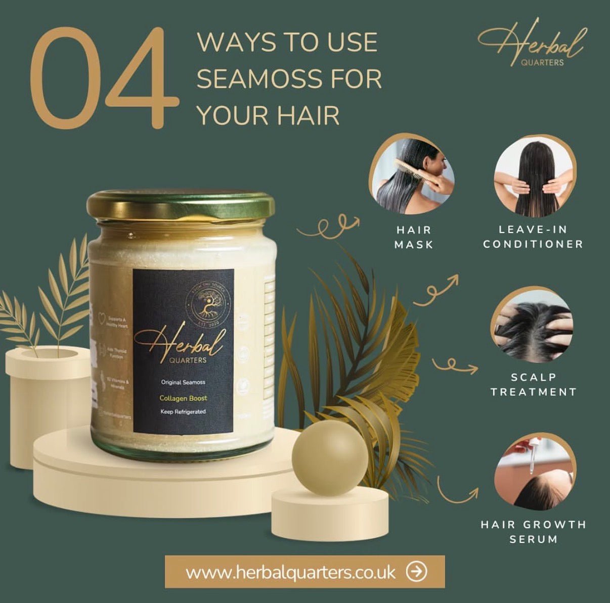 Original Seamoss Gel - Collagen Boost - Herbal Quarters