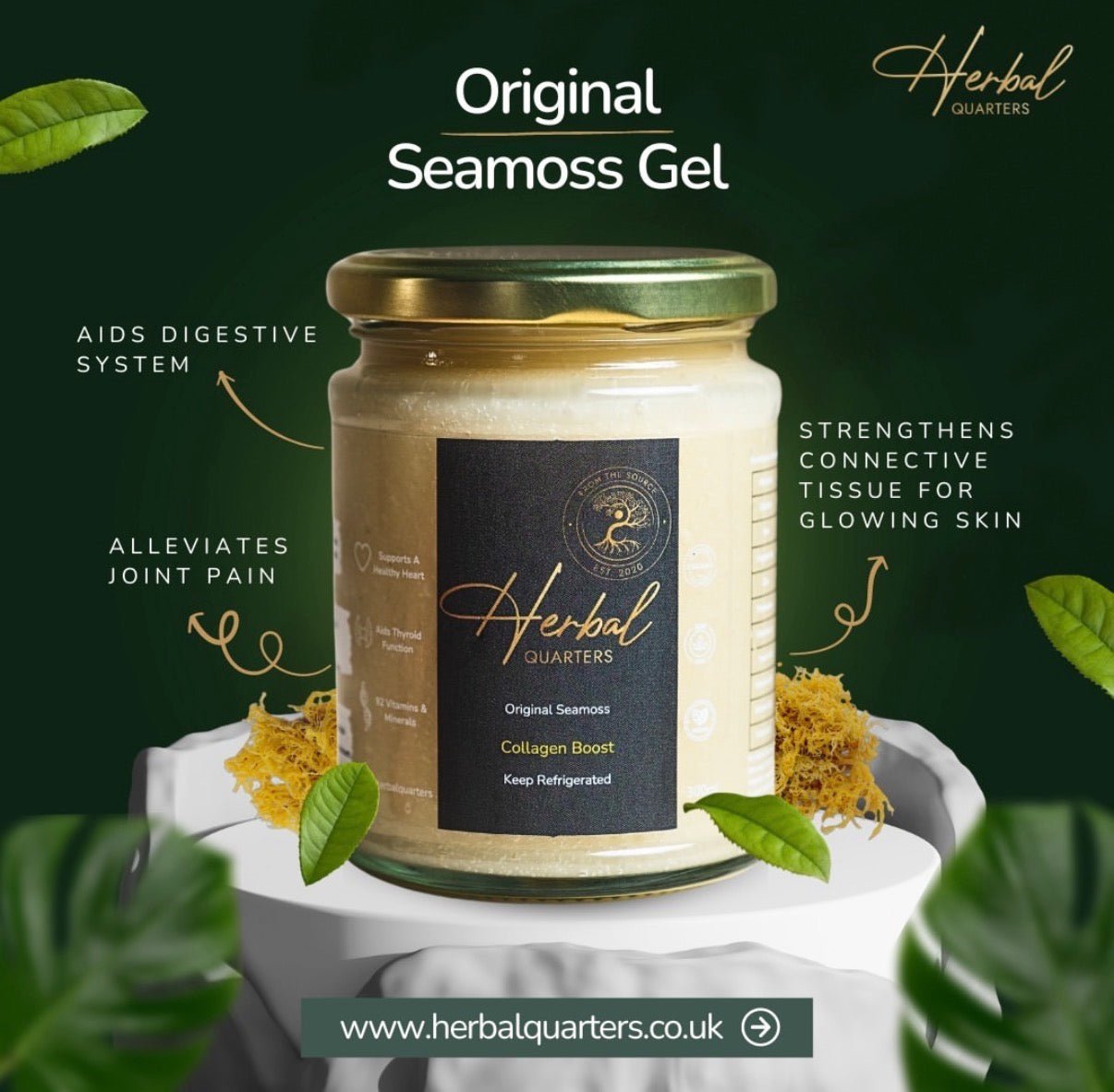 Original Seamoss Gel - Collagen Boost - Herbal Quarters